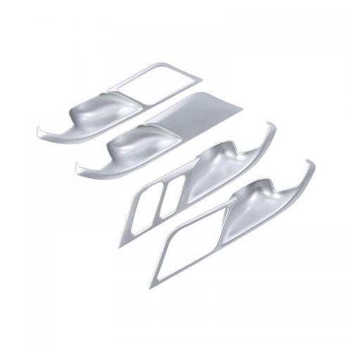 For 22 BMW X3 Car Door Handle Protector, four piece, silver, Sold By Set