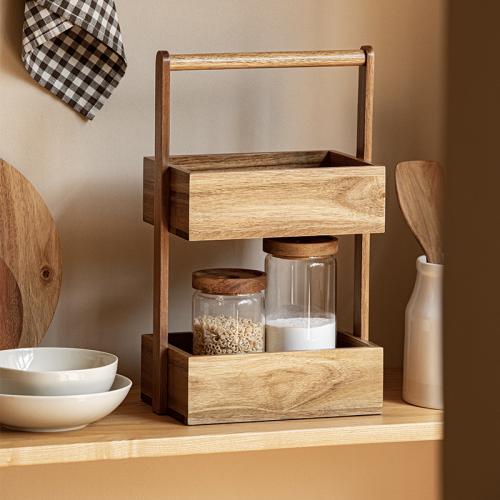 Solid Wood Multifunction Storage Rack durable PC