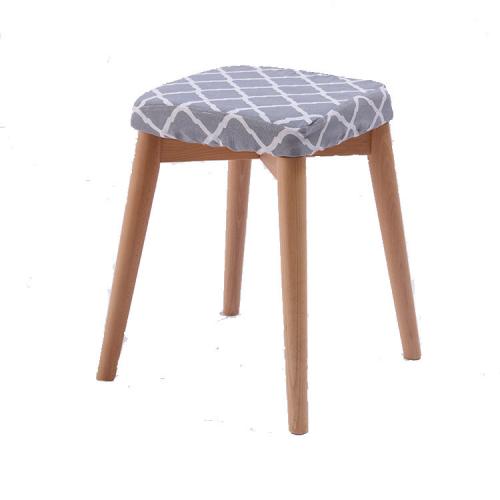 Beech wood & Cloth Stool durable PC