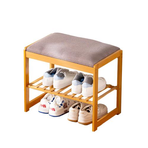 Moso Bamboo & Sponge Multifunction Shoes Rack Organizer durable & hardwearing Solid PC