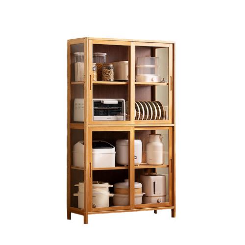 Moso Bamboo & Acrylic Multifunction Storage Rack durable Solid PC