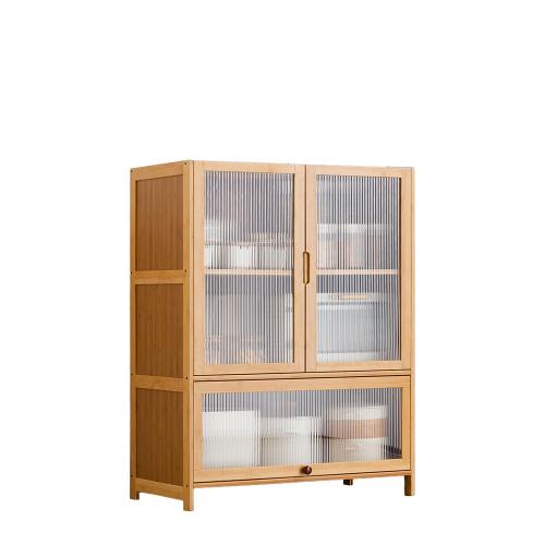 Moso Bamboo & Acrylique Armoire de stockage plus de couleurs pour le choix pièce