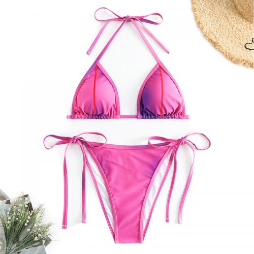 Spandex & Poliestere Bikiny Pevné Rosa Nastavit