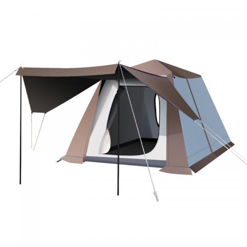 Black Polyester & Oxford & Gauze windproof & Waterproof Tent sun protection Aluminium Alloy coffee PC