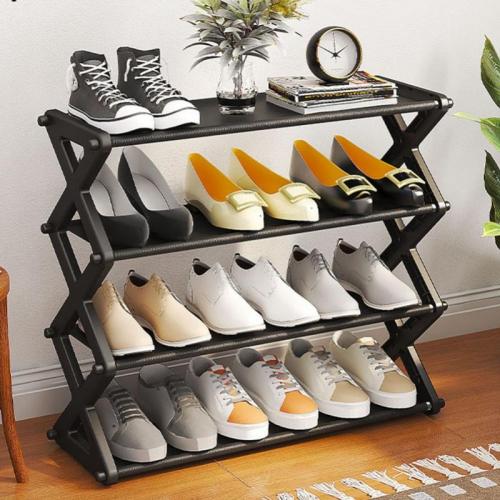 Steel Tube & Plastic Shoes Rack Organizer for storage PC