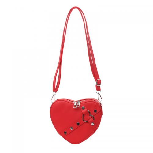 PU Leather Easy Matching Crossbody Bag heart pattern PC