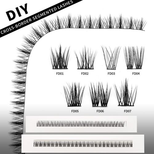 Chemical Fiber False Eyelashes  black PC