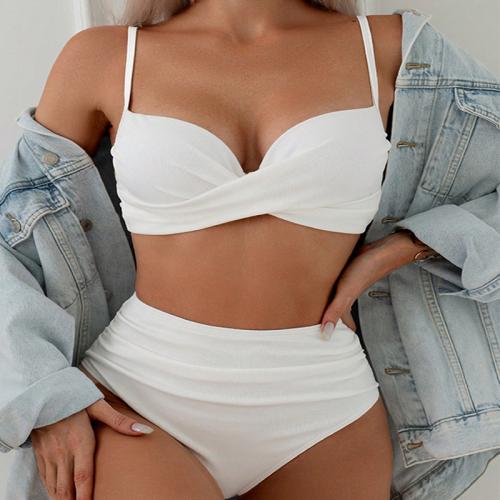 Polyamide & Nylon Tankinis Set patchwork Solid white Set