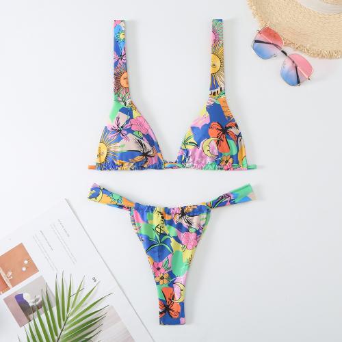 Polyester Bikini Imprimé modèle différent pour le choix plus de couleurs pour le choix Ensemble