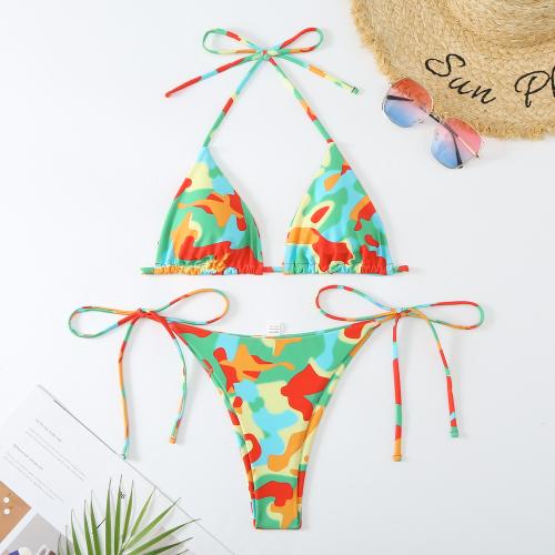 Polyester Bikini Imprimé plus de couleurs pour le choix Ensemble