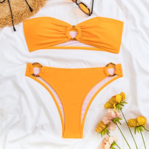 Polyamide & Polyester Bikini Jaune Ensemble