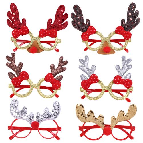 Plastic Christmas Glasses Frame christmas design PC