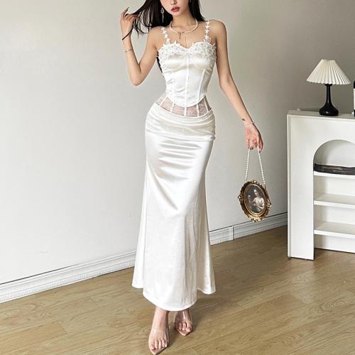 Polyester Slim Two-Piece Dress Set  PC