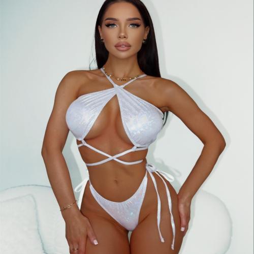 Poliestere Bikiny Bianco Nastavit