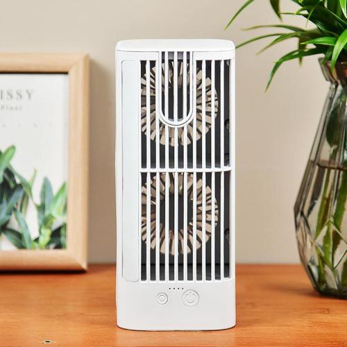 Engineering Plastics Multifunction Mini Air Conditioning Fan Solid white PC