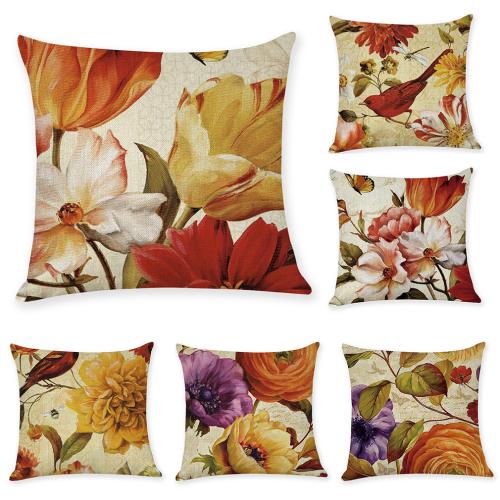 Linen Soft Pillow Case for home decoration & breathable printed PC