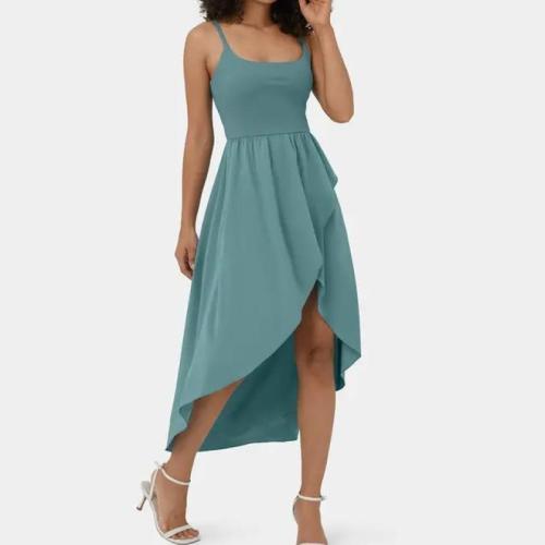 Polyester Slip Dress slimming Solid PC