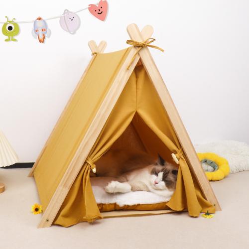 Pine & Cotton Linen detachable and washable Pet Tent thermal PC