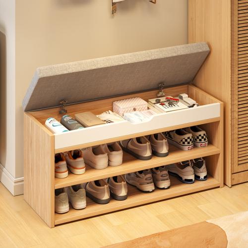 Medium Density Fiberboard & Cloth Multifunction Shoes Rack Organizer dustproof PC