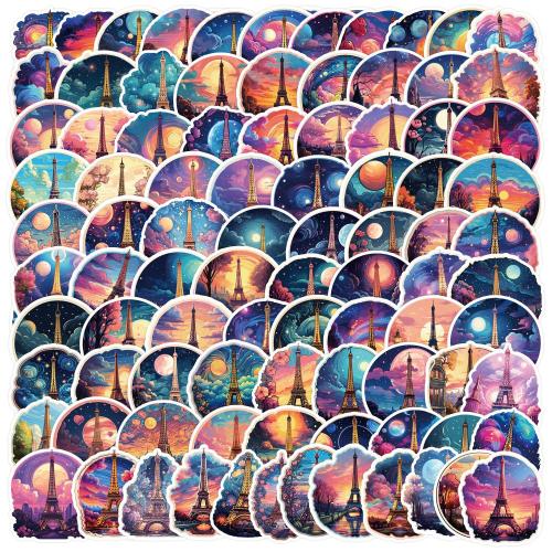 Pressure-Sensitive Adhesive & PVC Decorative Sticker for home decoration & durable & sun protection & waterproof mixed pattern mixed colors Bag