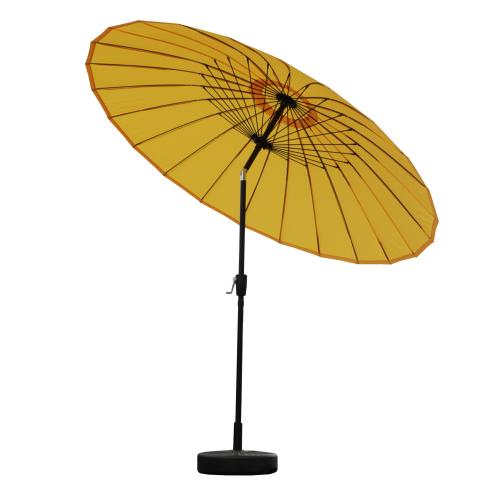 PU Rubber & Polyester Fabrics & Aluminium Alloy & Iron Sunny Umbrella durable & anti ultraviolet & sun protection & waterproof Solid PC