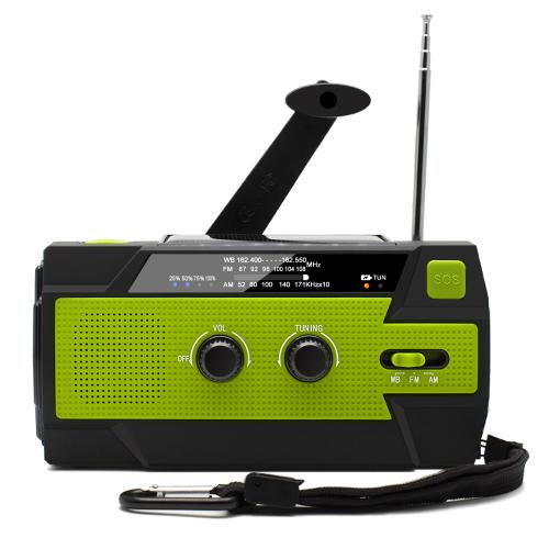 Engineering Plastics Multifunctional Radio Set solar charge & portable green PC