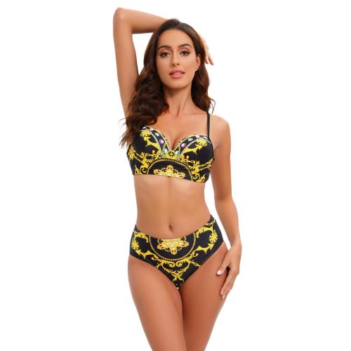 Polyester Bikini Imprimé plus de couleurs pour le choix Ensemble