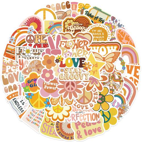 PVC-rubber Decoratieve sticker gemengd patroon Zak