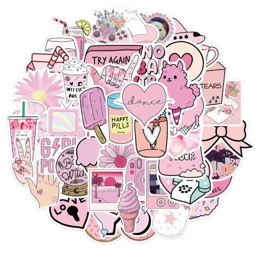 PVC-rubber Decoratieve sticker gemengd patroon Zak