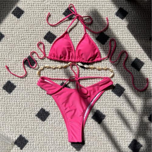 Spandex & Polyester Bikini Solide plus de couleurs pour le choix Ensemble