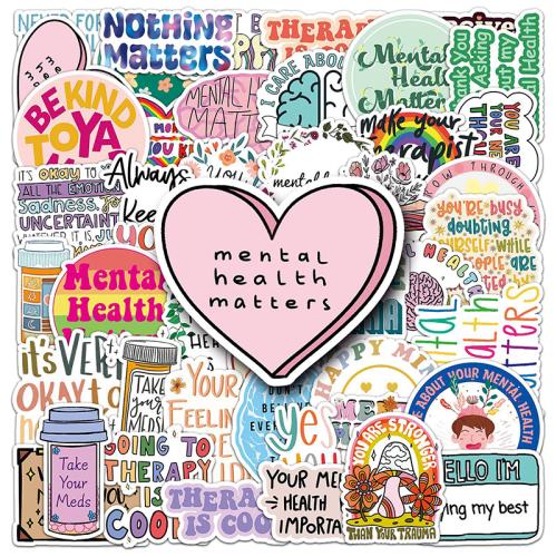 PVC Rubber DIY & Waterproof Decorative Sticker Cute mixed pattern Set