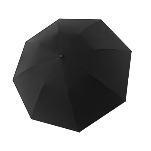 Rubber & Fiber & Aluminium Alloy & Pongee Foldable Umbrella 8 rid-frame & portable Solid PC