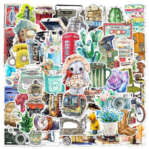 PVC Rubber DIY & Waterproof Decorative Sticker Cute mixed pattern Set