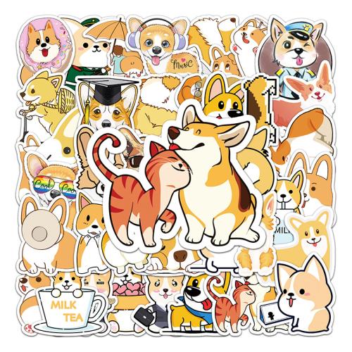 PVC Rubber DIY & Waterproof Decorative Sticker Cute mixed pattern Set