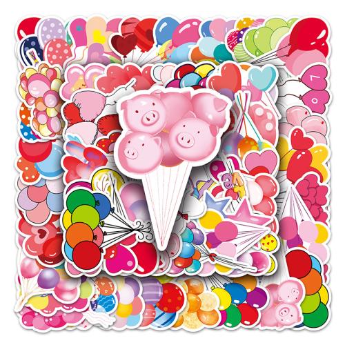 PVC Rubber DIY & Waterproof Decorative Sticker Cute mixed pattern Set