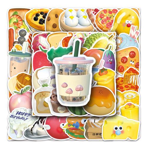 PVC Rubber DIY & Waterproof Decorative Sticker Cute mixed pattern Set