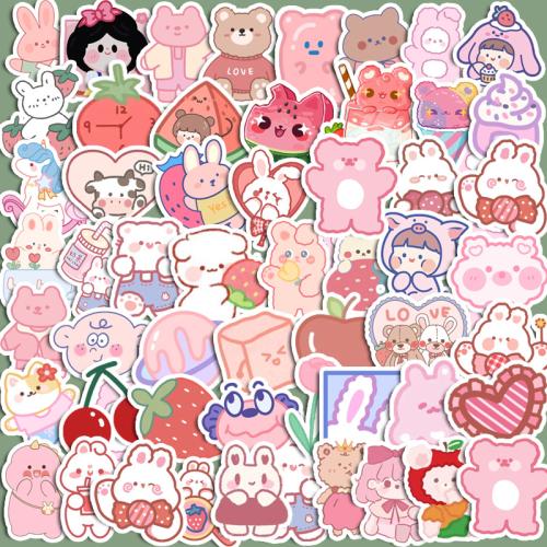 PVC Rubber DIY & Waterproof Decorative Sticker Cute mixed pattern Set