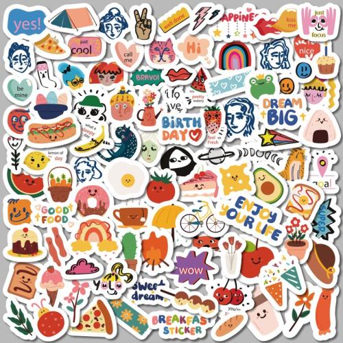 PVC Rubber DIY & Waterproof Decorative Sticker Cute Set