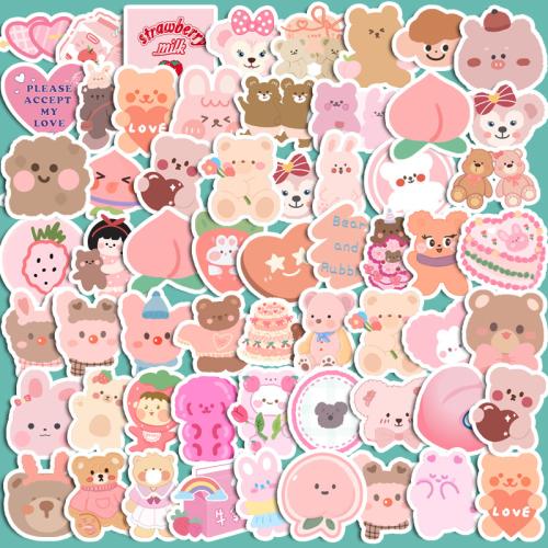 PVC Rubber DIY & Waterproof Decorative Sticker Cute Set