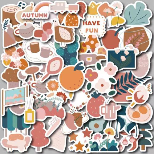 PVC Rubber DIY & Waterproof Decorative Sticker Cute Set