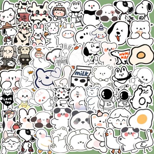 PVC Rubber DIY & Waterproof Decorative Sticker Cute mixed pattern Set