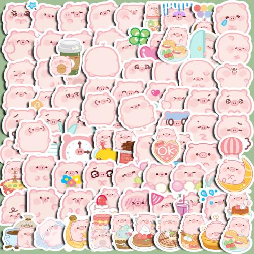 PVC Rubber DIY & Waterproof Decorative Sticker Cute mixed pattern Set