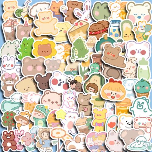 PVC Rubber DIY & Waterproof Decorative Sticker Cute mixed pattern Set