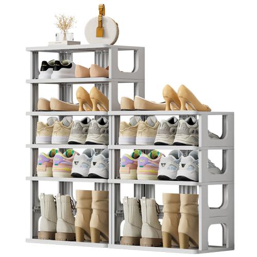 Polypropyleen-PP Schoenen Rack Organizer Grijs stuk