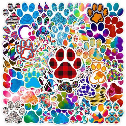 PVC Rubber DIY & Waterproof Decorative Sticker mixed pattern mixed colors Set