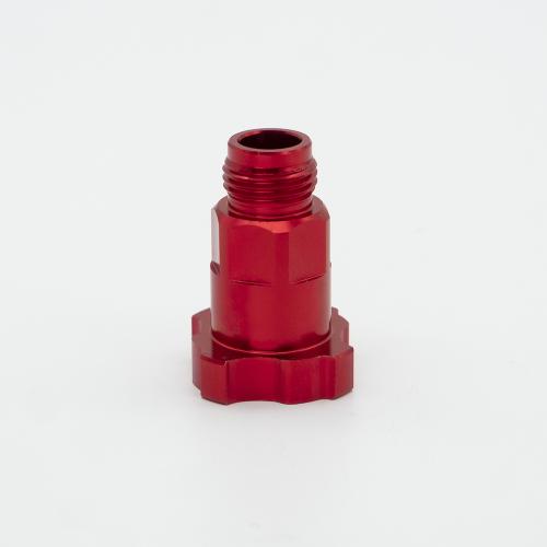 Aluminio Conector de pistola de pulverización, Sólido, rojo,  trozo