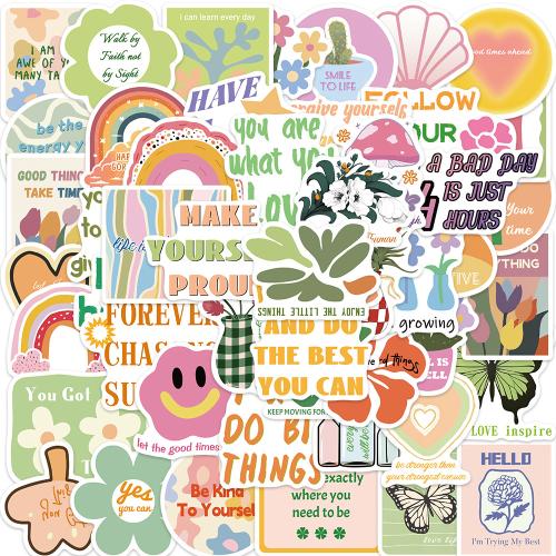 PVC Rubber DIY Decorative Sticker Cute & waterproof mixed pattern Bag