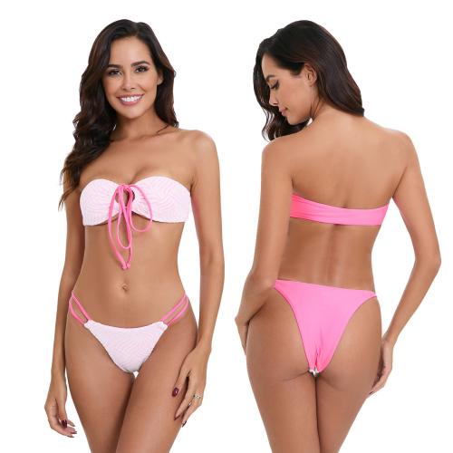 Polyester Bikini Rose Ensemble