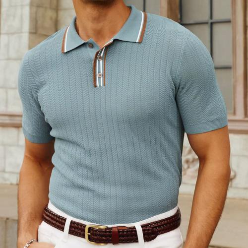 Viscosa Camisa polo, a rayas, más colores para elegir,  trozo