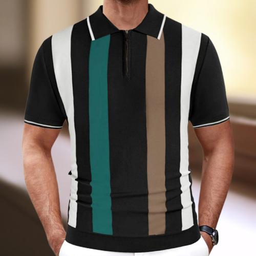 Viscose Polo Rayé plus de couleurs pour le choix pièce